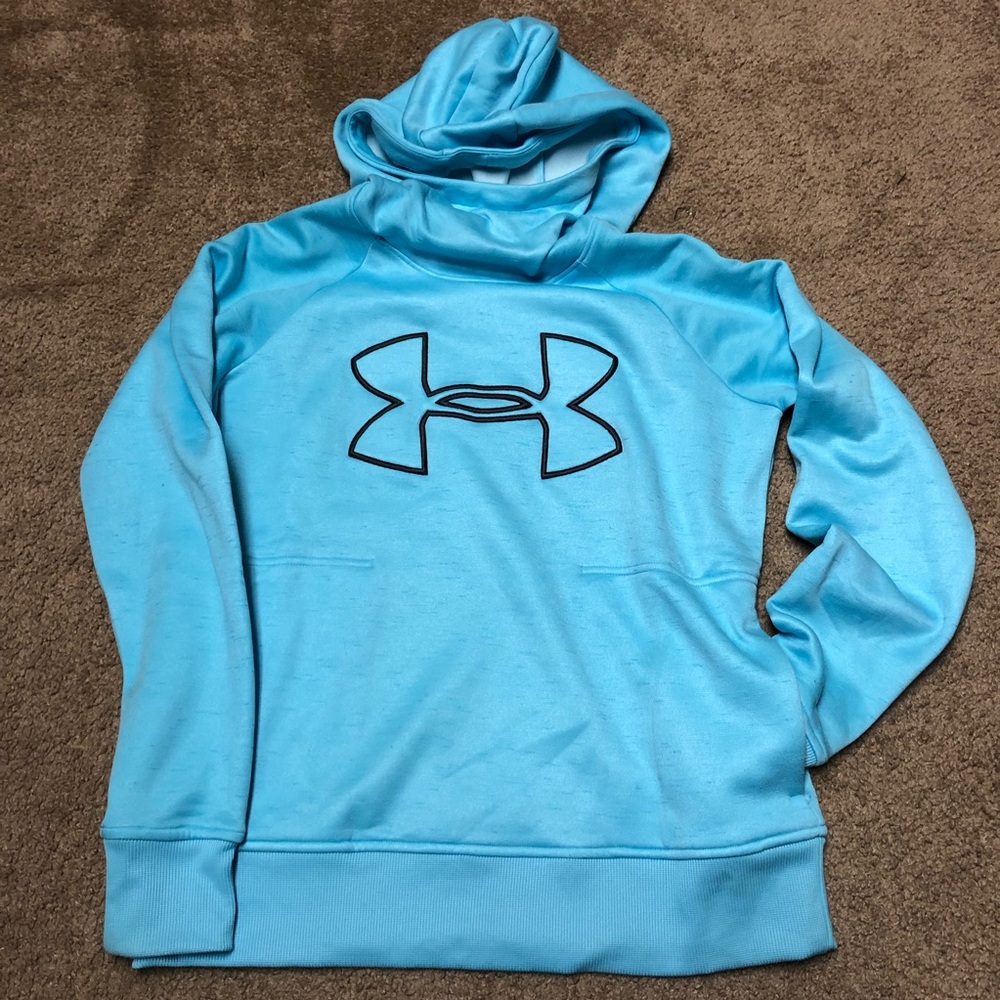 NWOT Light Blue Under Armour  Hooded Sweatshirt